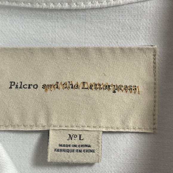 Unisex Upcycled Large White Pilcro & The Letterpress Taylor Swift Jacket - Picture 7 of 16